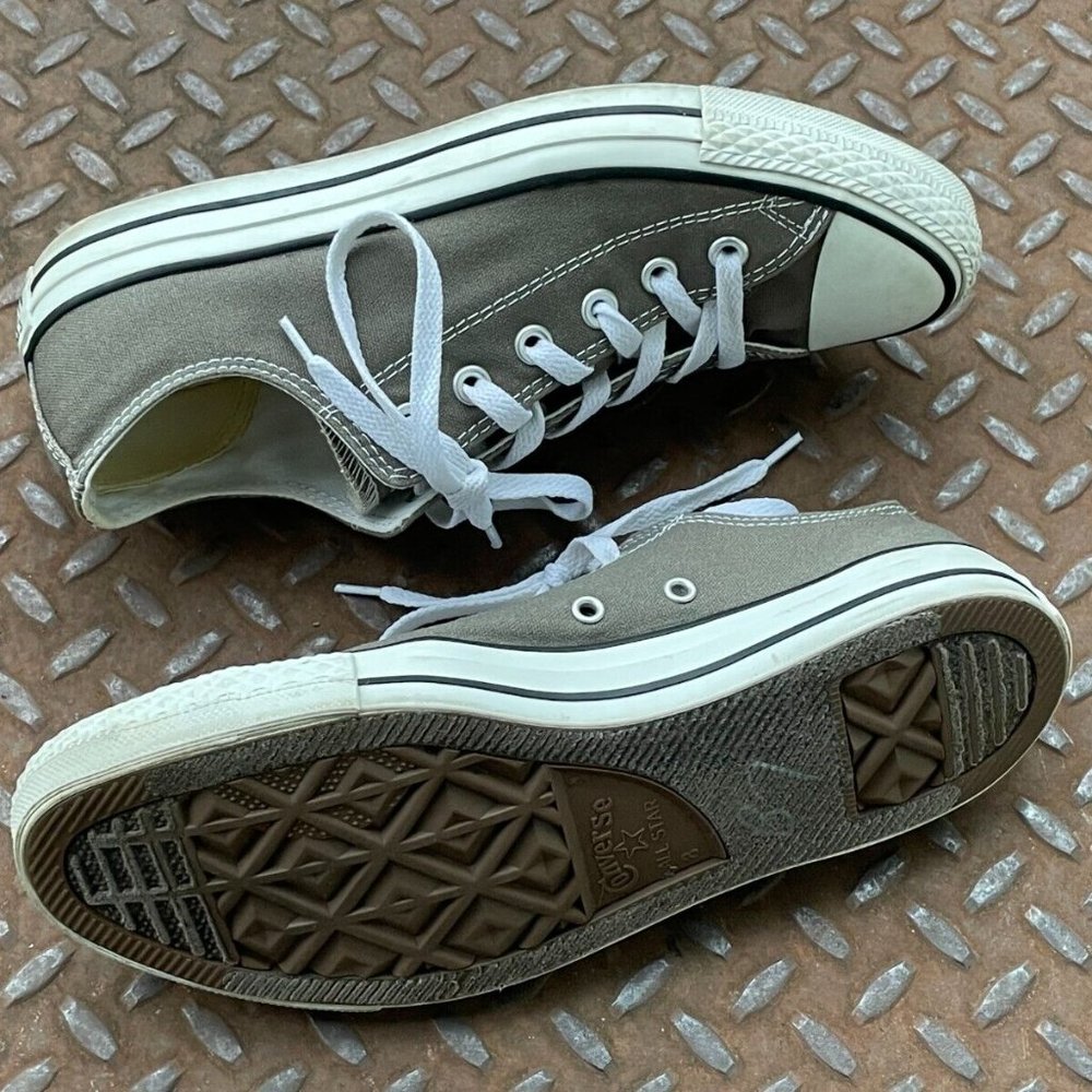 Converse All Star Shoes Lace Up GrayWhite Unisex Sneaker Size 8Men 10Women - Picture 9 of 12